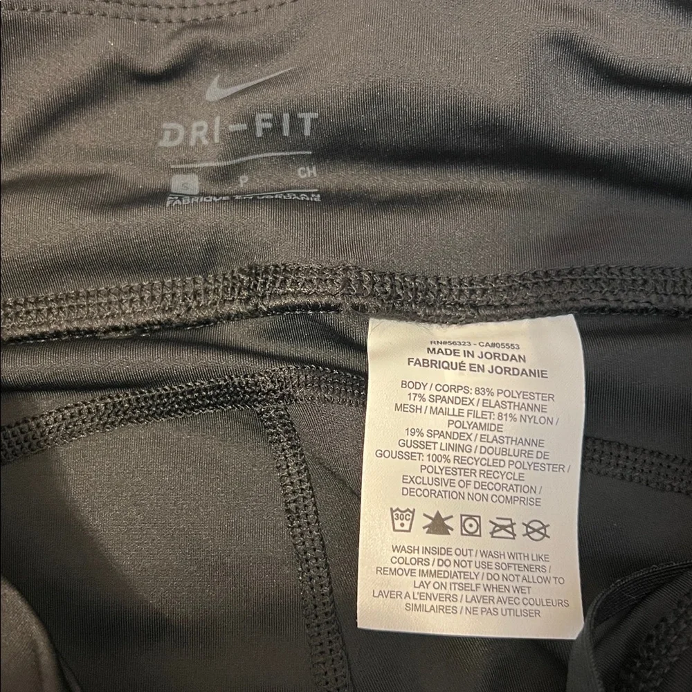 Nike Black Leggings with White Logo